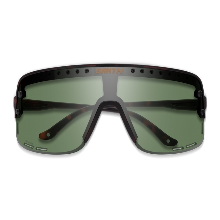 Smith Ultralite ChromaPop Glasses - Matte Tortoise - Gray Green