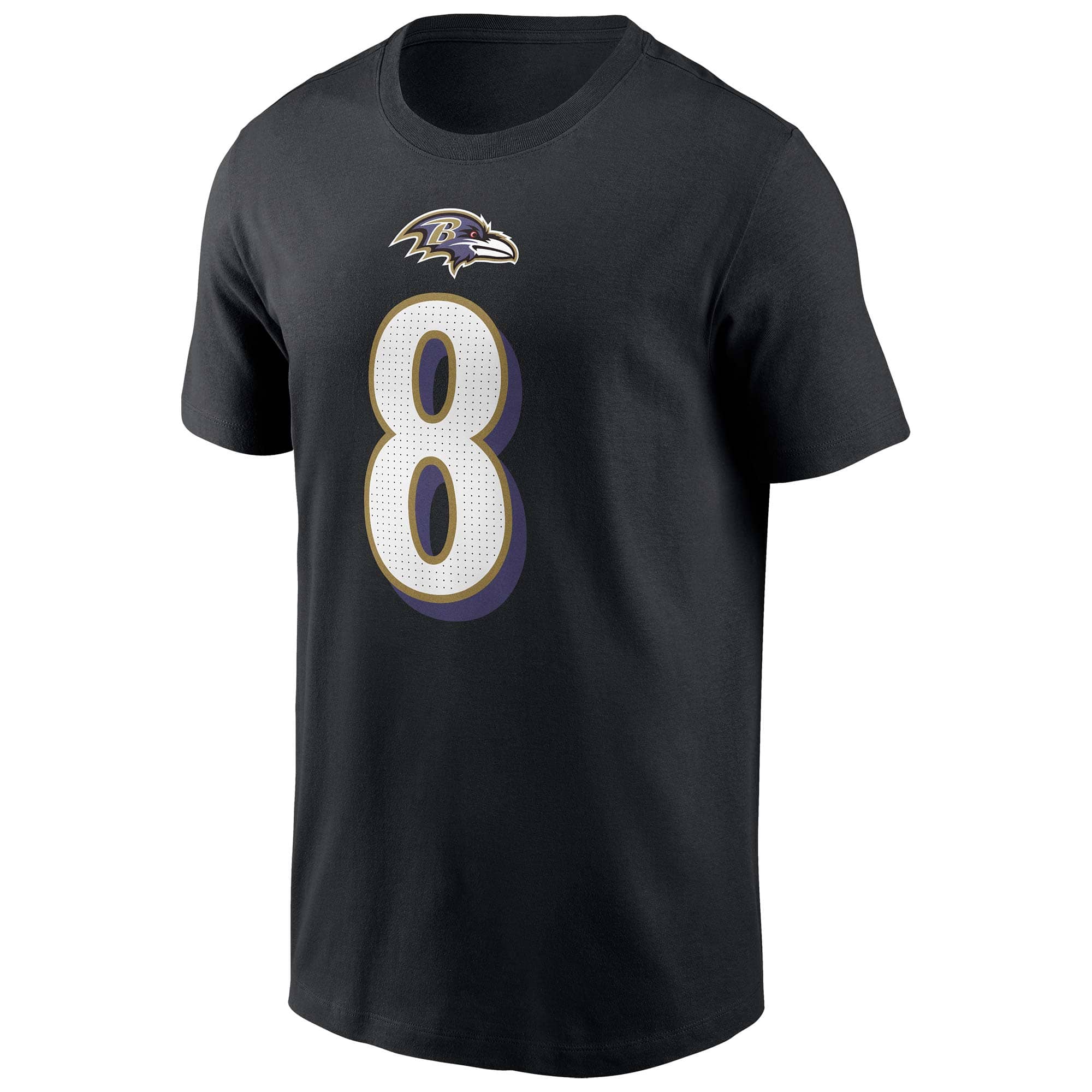 Lamar Jackson #8 Baltimore Ravens Nike Player NFL T-Shirt Black