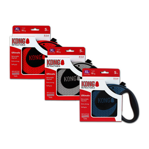 KONG Retractable Leash Ultimate - Grey