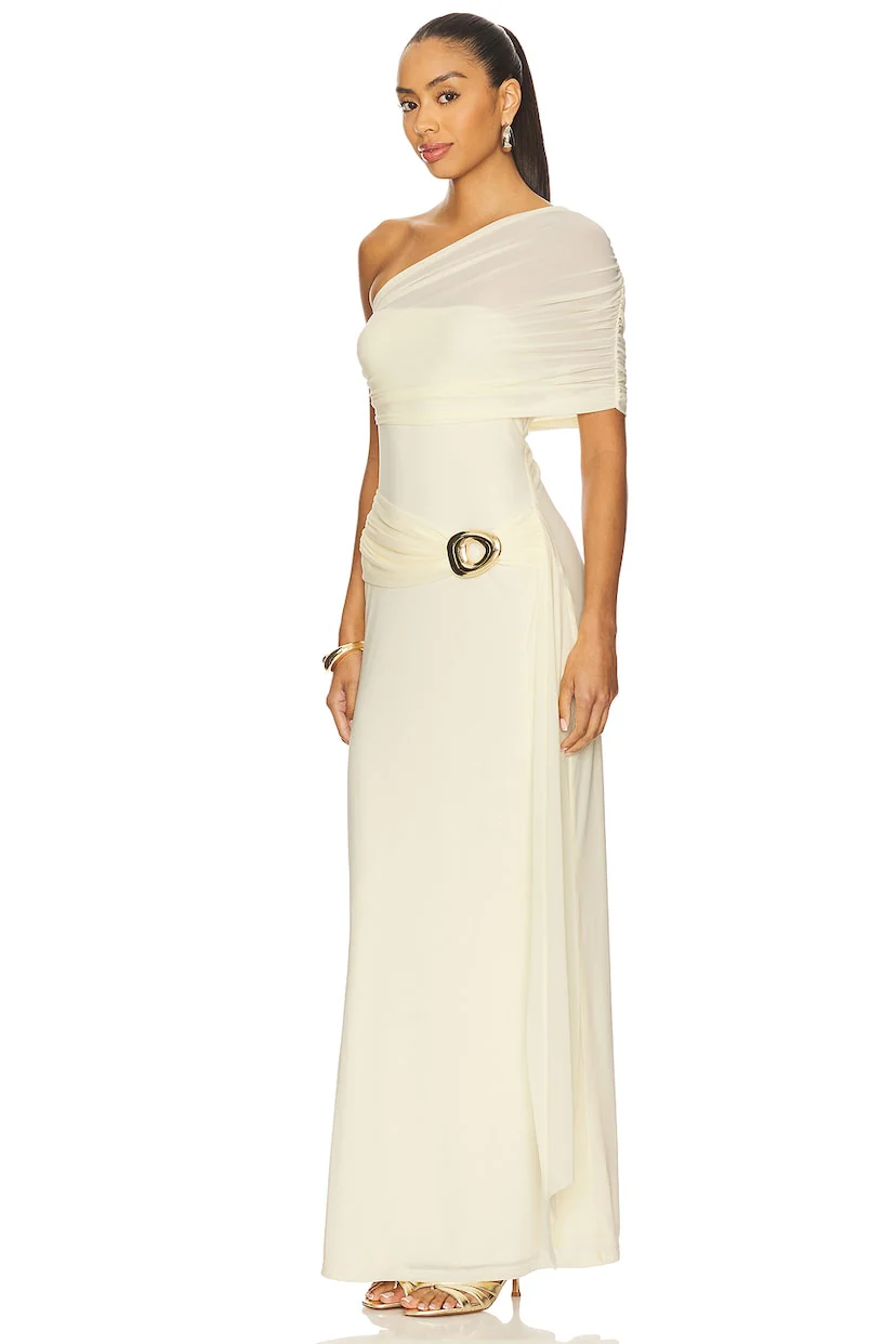 Kassi One Shoulder Midi Dress