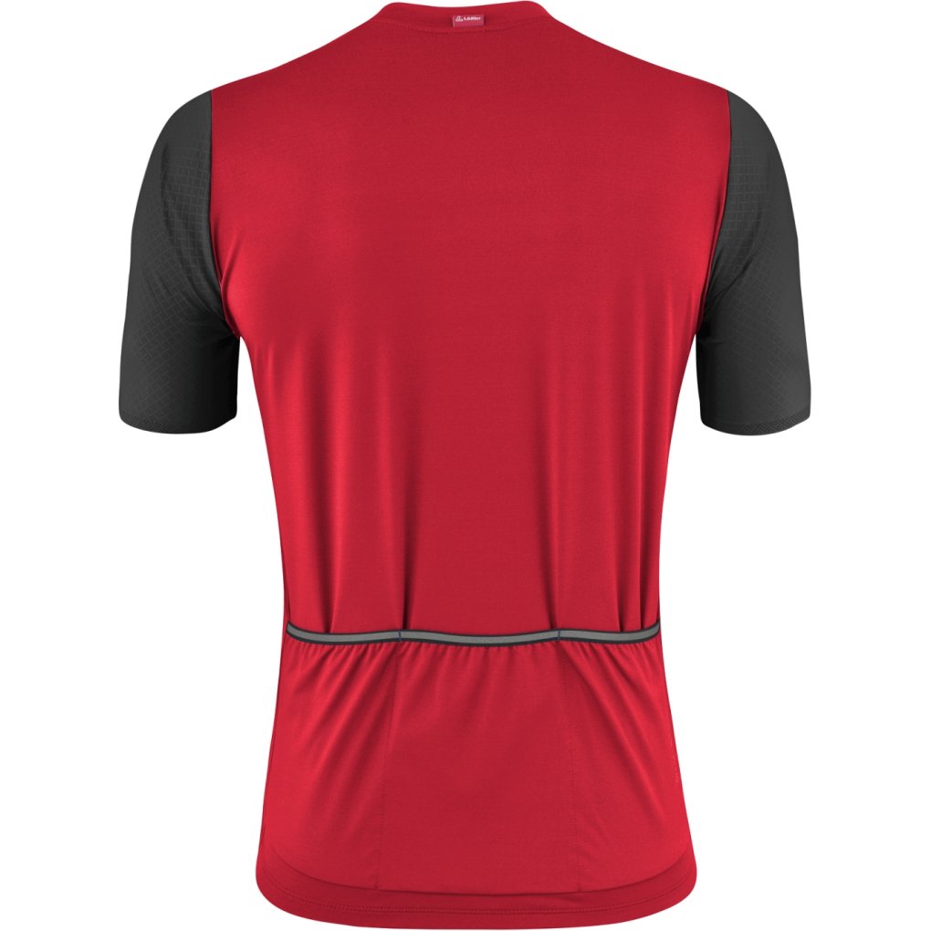 Löffler Skys Clear Mid Full Zip Bike Jersey Men - red 551