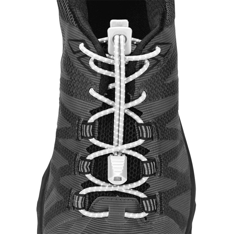 Nathan Sports Run Laces Reflective - white
