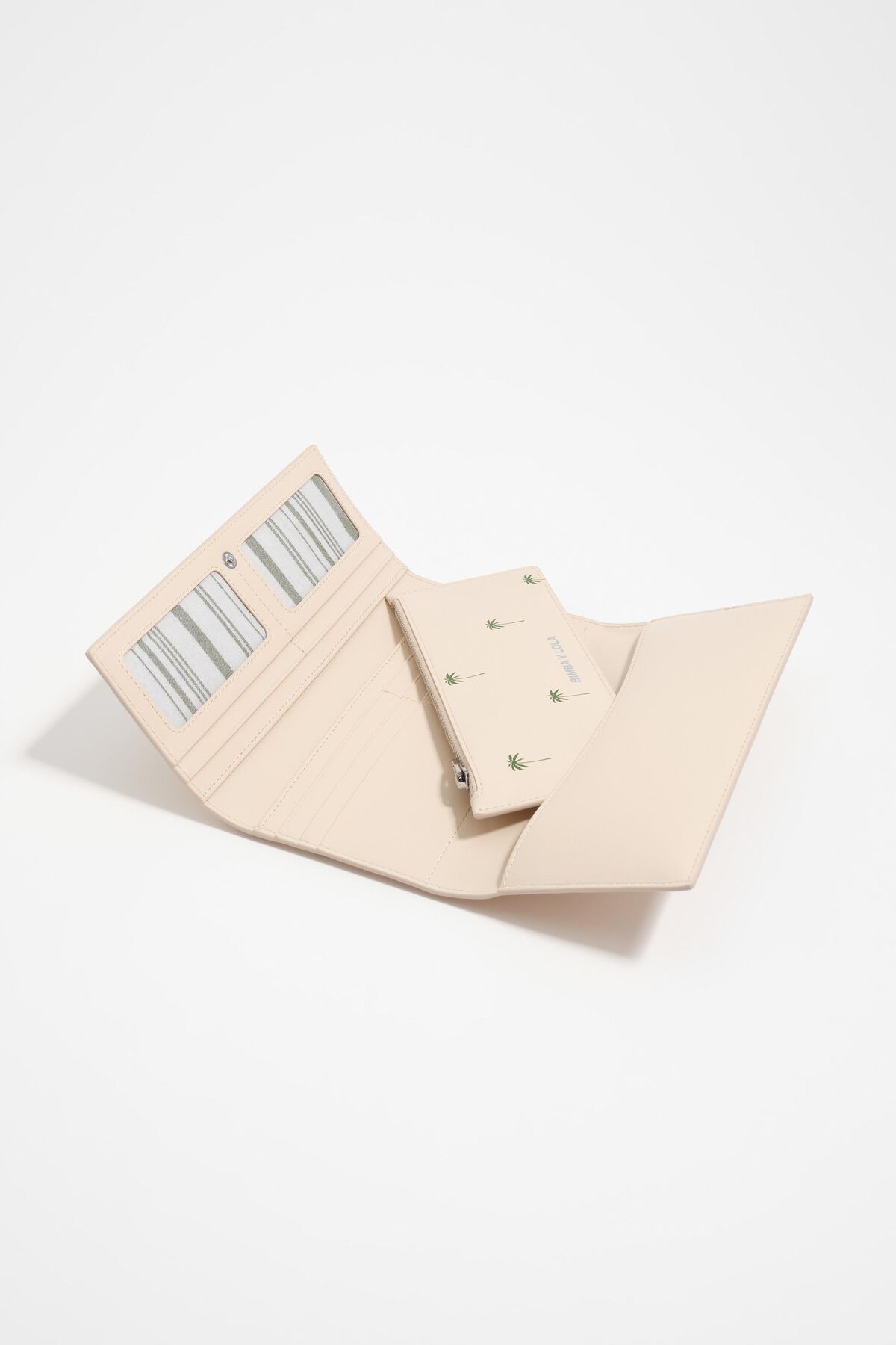 Large sand leather Palms wallet