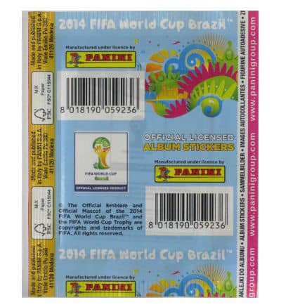 Panini World Cup Brasil 2014 Packet White