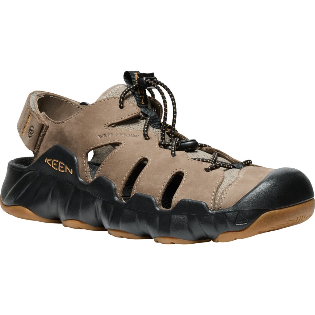 KEEN Hyperport Fisherman Leather Sandals Men - Brindle/Oak Buff