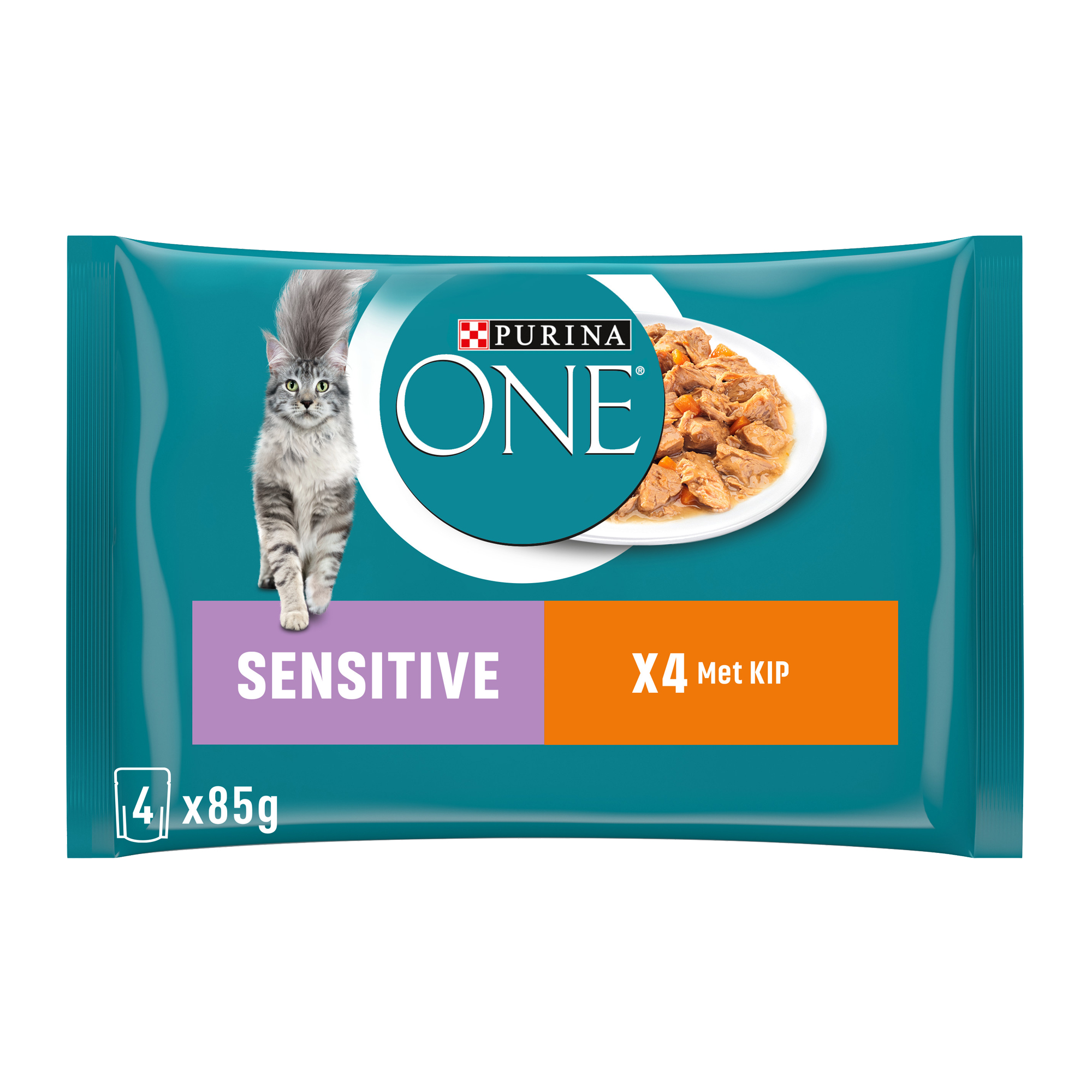 Purina ONE Sensitive - Chicken & Tuna - 8 x 85 g