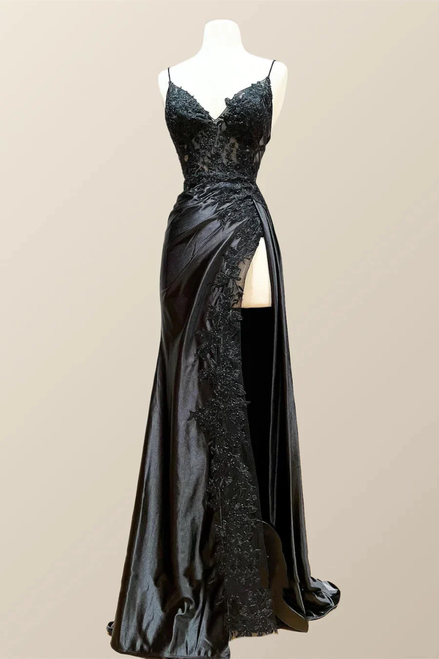 Wine Red Appliques Mermaid Long Formal Dress