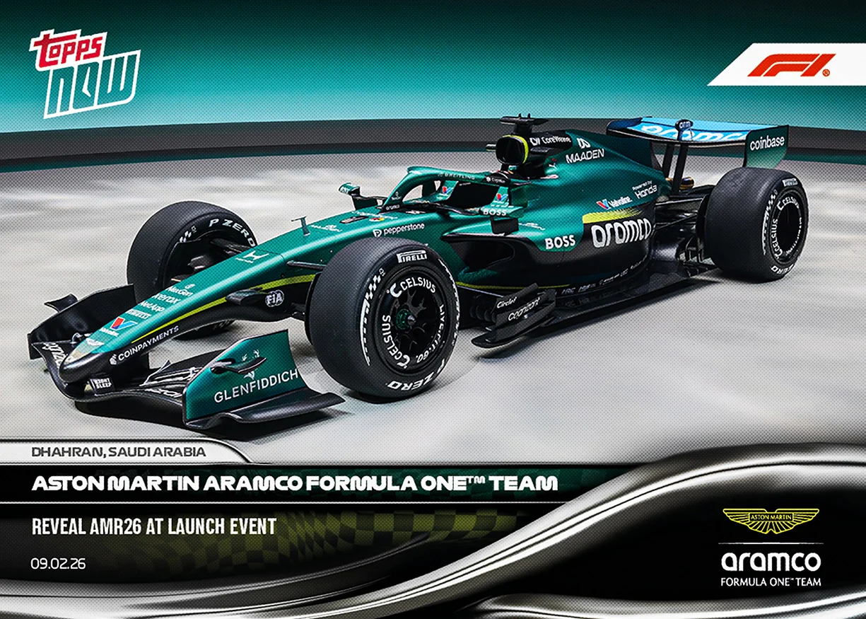 Aston Martin Aramco Formula One™ Team - 2026 Formula 1® Topps NOW® - Card 10 - PR: 1482
