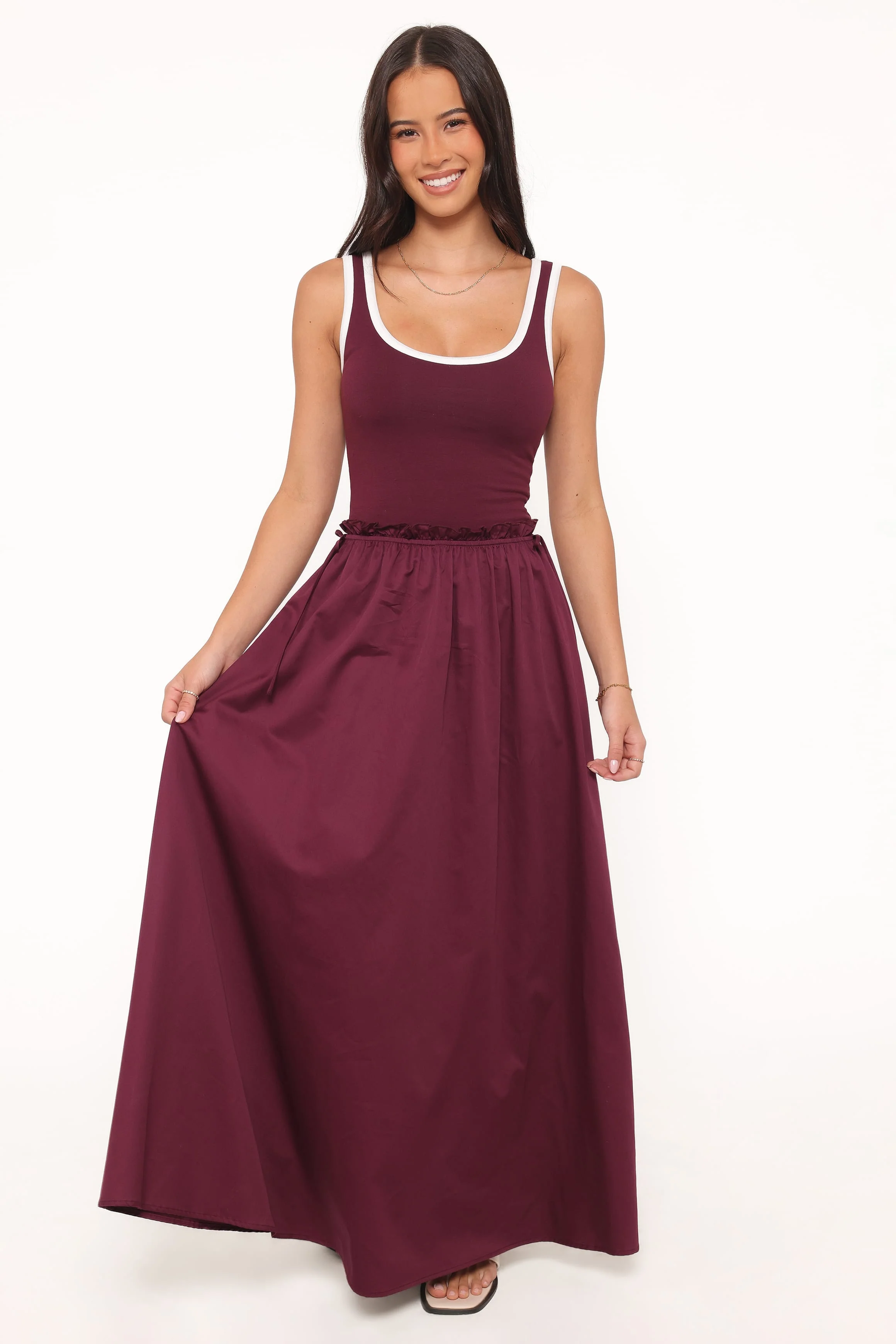 Finesse Maxi Dress - Burgundy