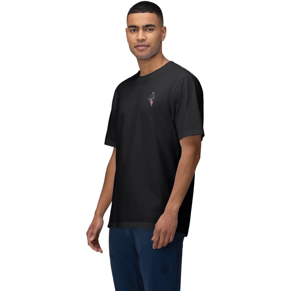 Norrona /29 cotton activity embroidery T-Shirt Men - Caviar
