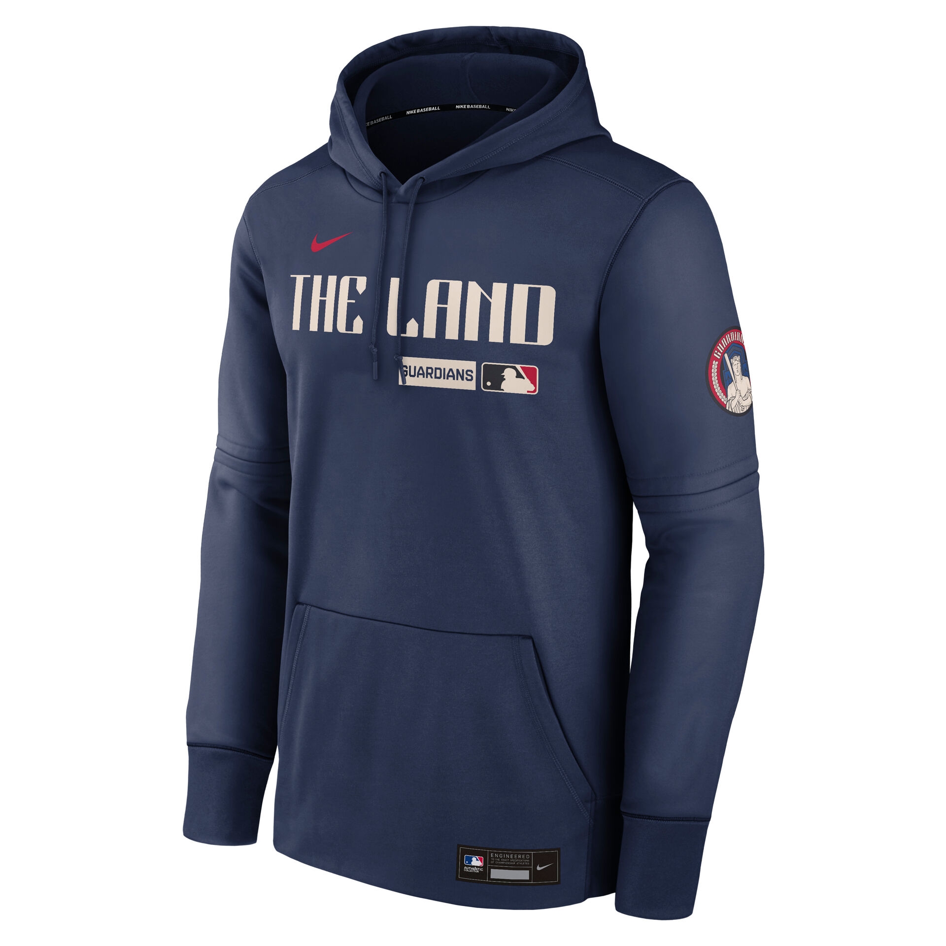 Cleveland Guardians City Connect 2026 MLB Authentic Therma Hoodie Navy