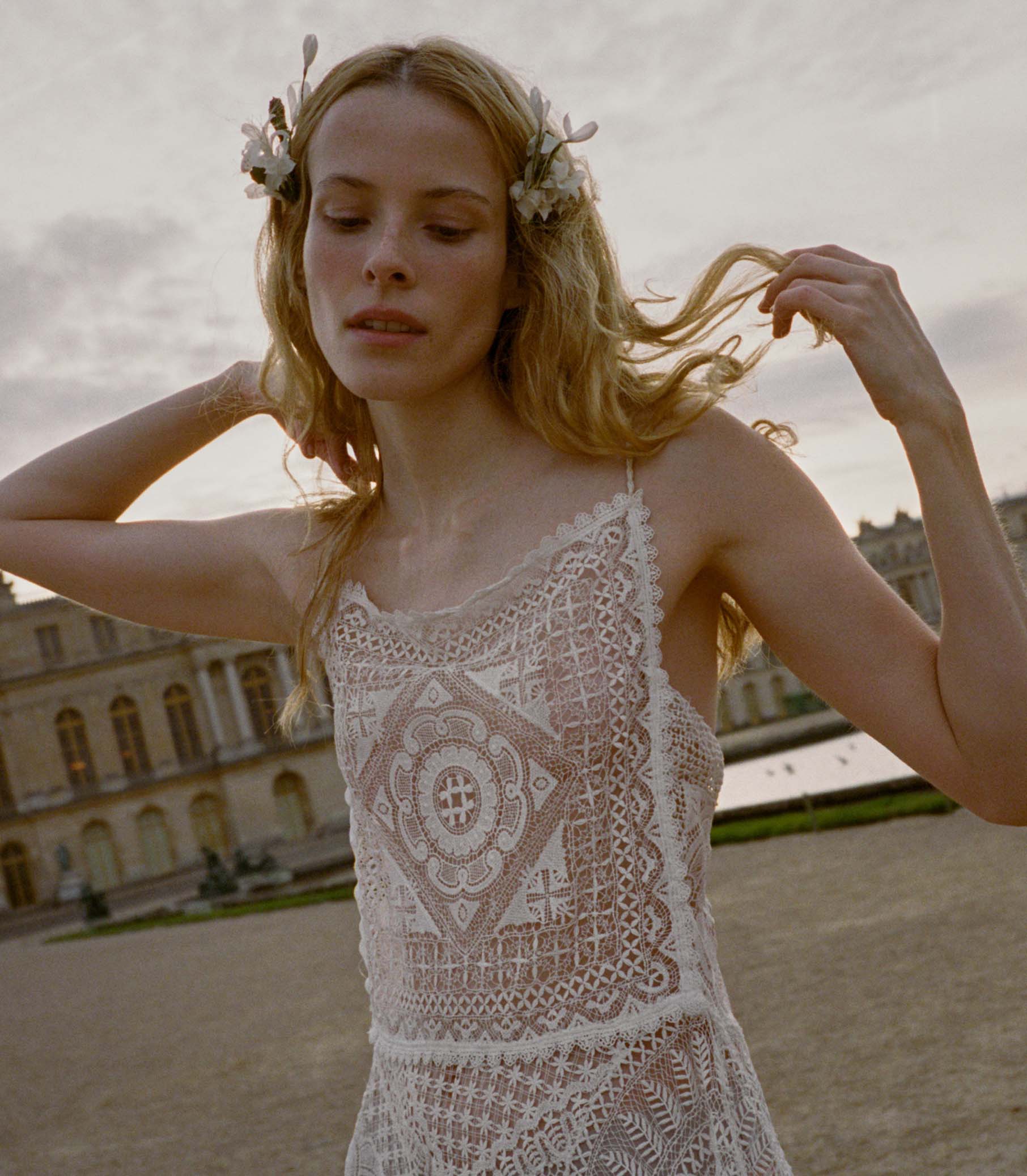 Handkerchief Anniversary Maxi Dress - Salt