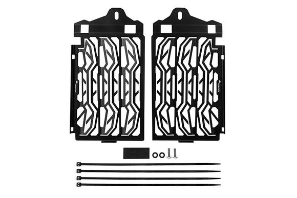 Touratech radiator protection Stainless steel - BlackRef: Trt01308A / 01-037-5015-0