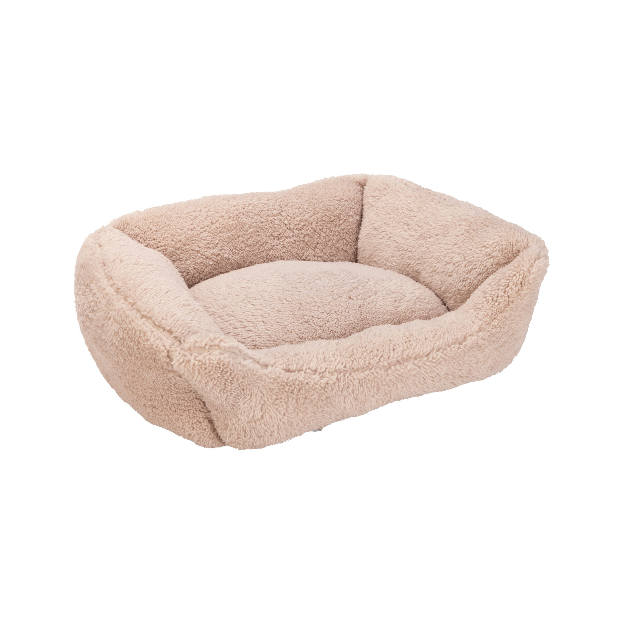 Beeztees Plush Cat Basket Kadi - Beige - 47 x 37 x 18 cm