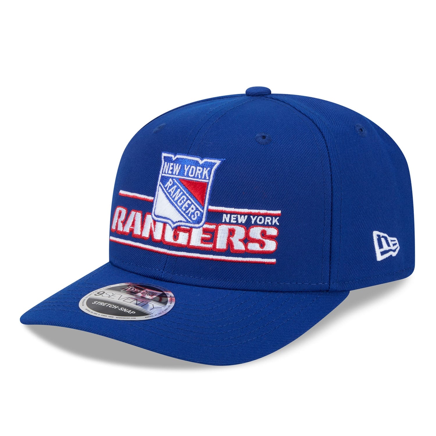 New York Rangers NHL Stated 9SEVENTY Stretch-Snap Cap Blue