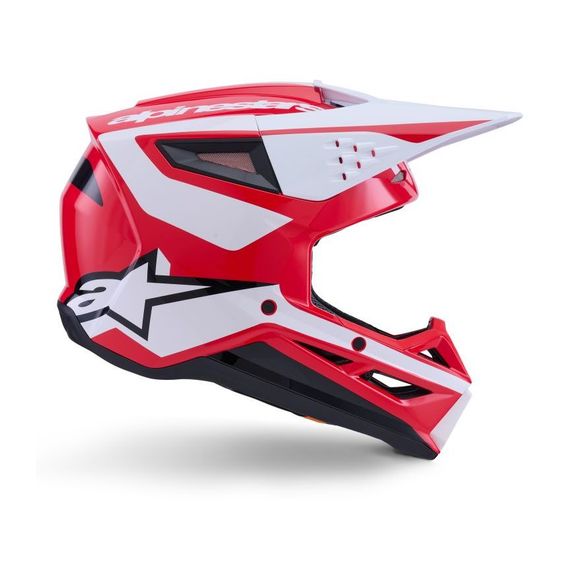 Casque cross Alpinestars S-M3 HEAT 2026 - Rouge / BlancRef : AP3966