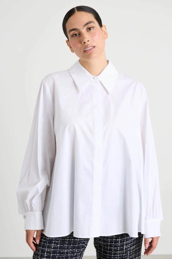Cotton shirt - WHITE