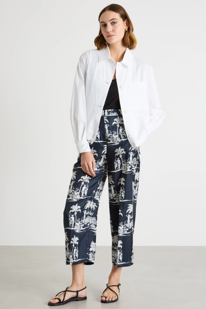 Taffeta jacket - WHITE