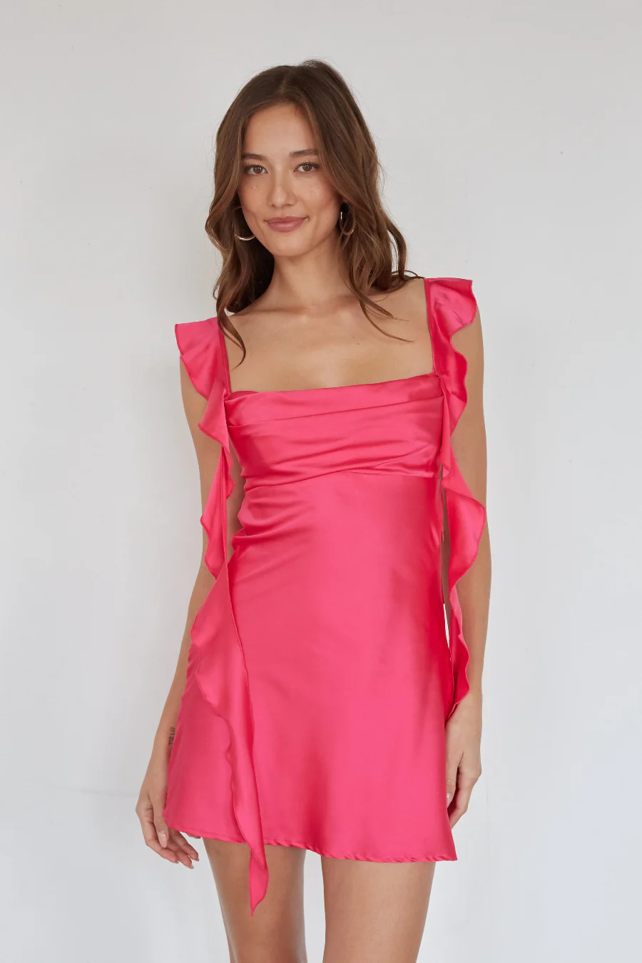 Scheana Ruffle Strap Mini Dress