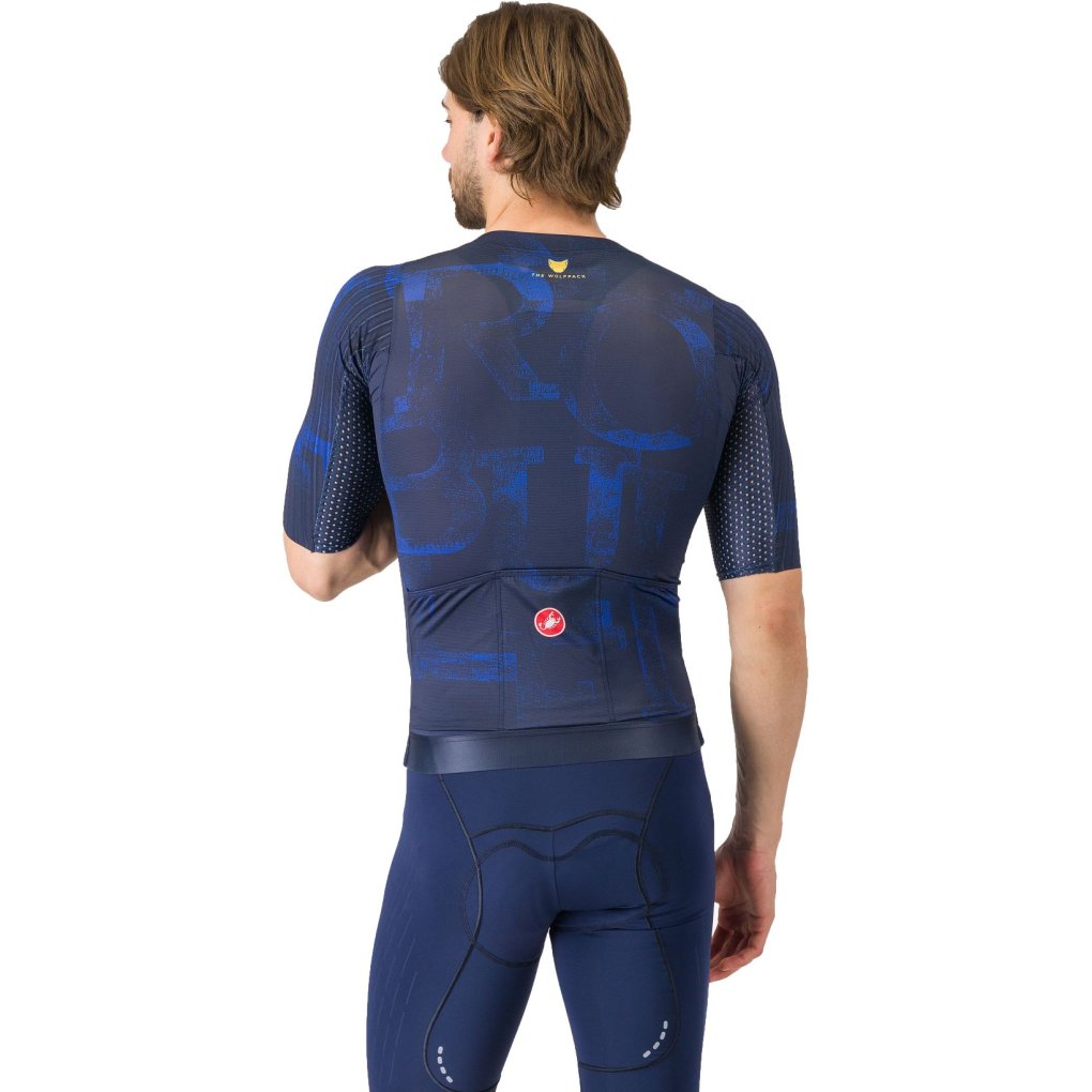 Castelli Remco Aero Bullet 8S Jersey Men - belgian blue/gold 424