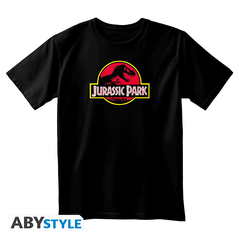 JURASSIC PARK Unisex black Tshirt Logo