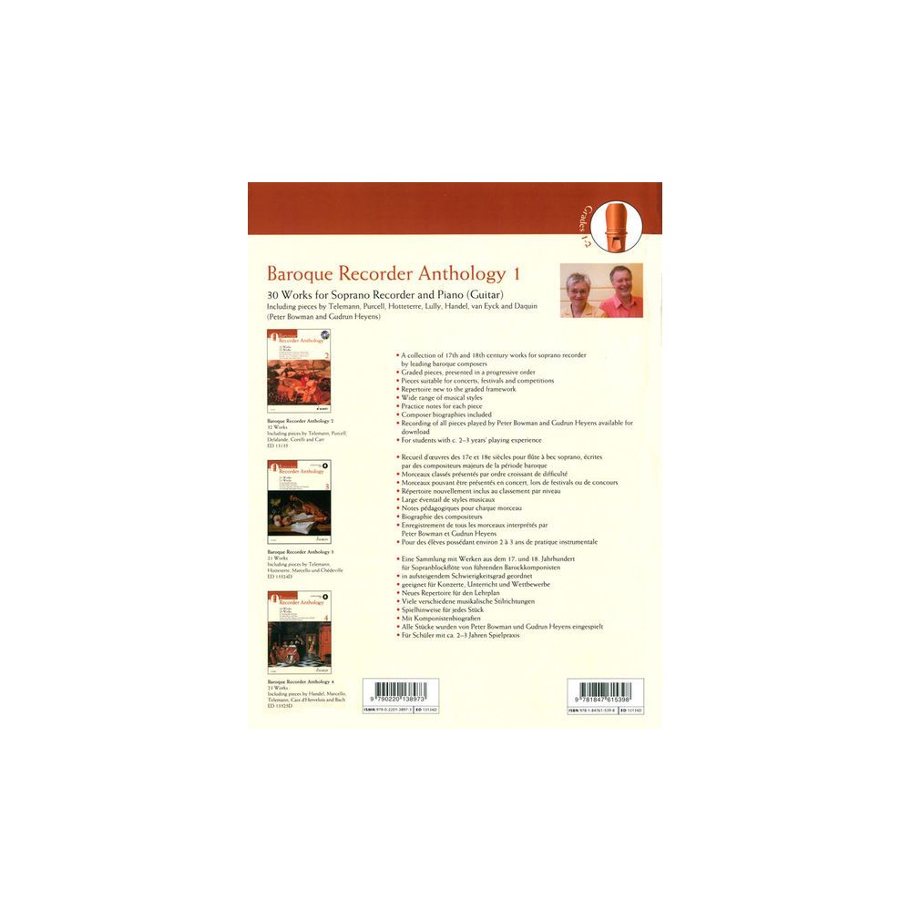 Schott Baroque Recorder Anthology 1 – Thomann Ireland