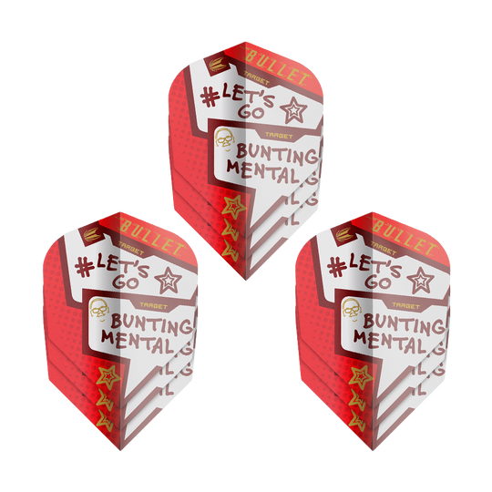 Target Pro Ultra Stephen Bunting Mental No6 Flights - 3 Sets