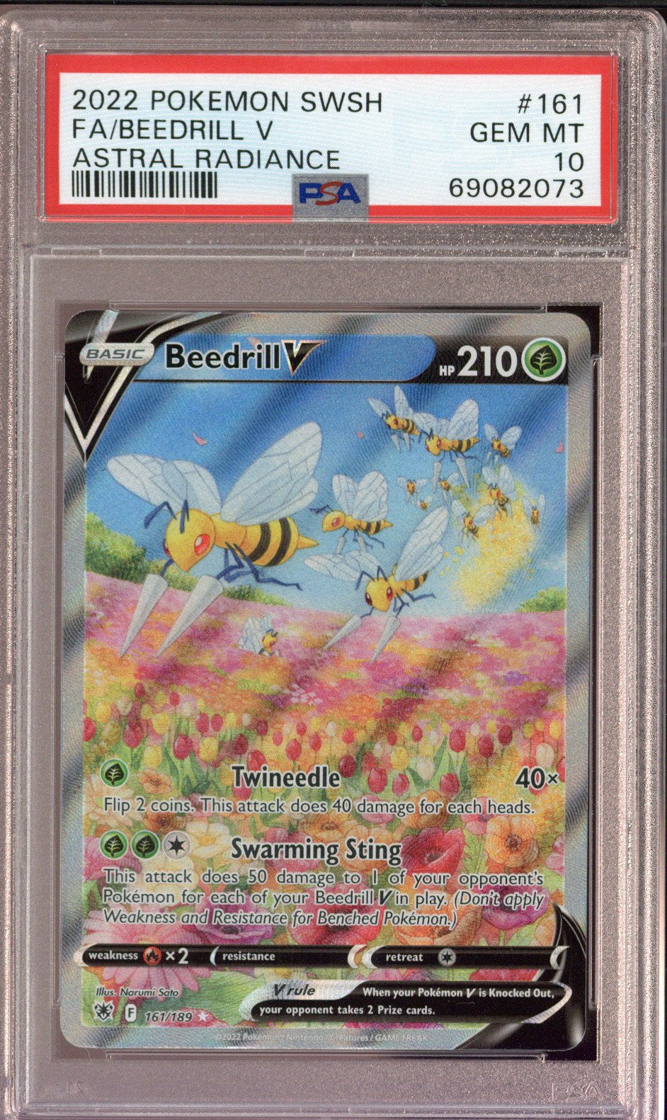 2022 Pokemon Beedrill 161 PSA 10