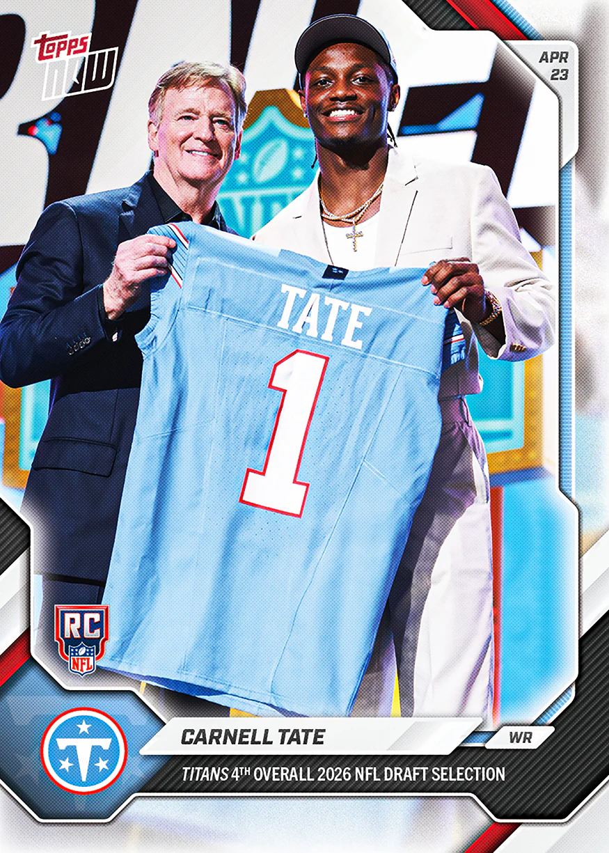Carnell Tate - 2026 NFL Topps NOW® - Card CTAT - PR: 6544