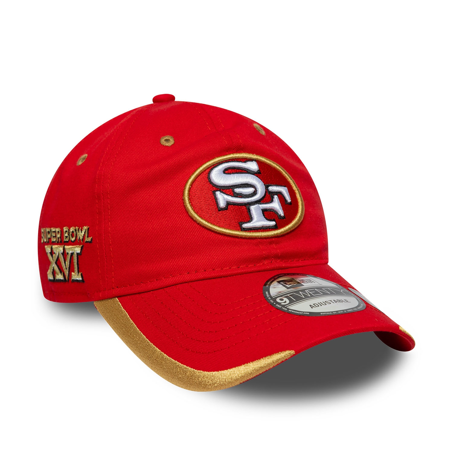 San Francisco 49ers Super Bowl XVI 9TWENTY Adjustable Cap Red