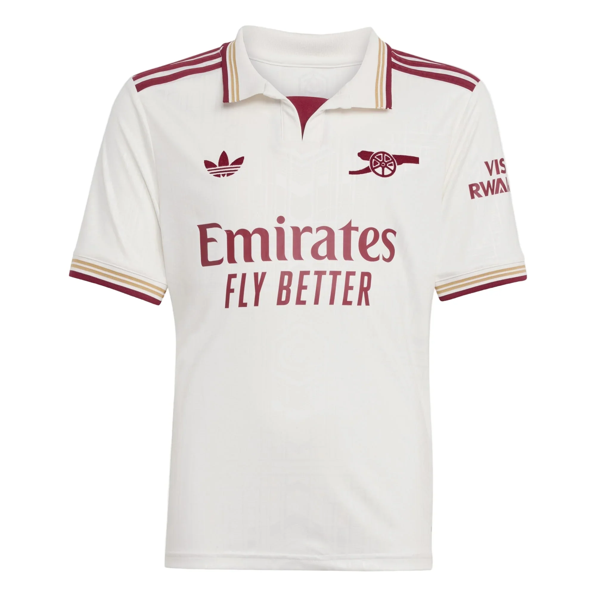 Youth Arsenal Third Jersey 25/26 (White/Burgundy)