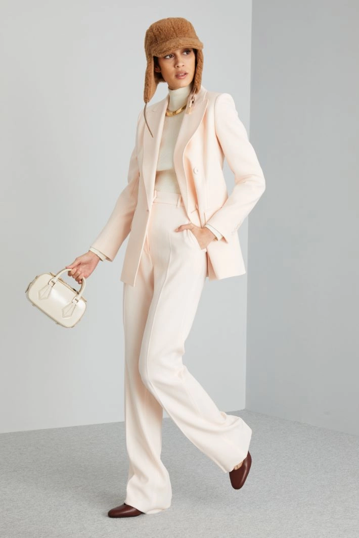 Peak lapel blazer - POWDER PINK