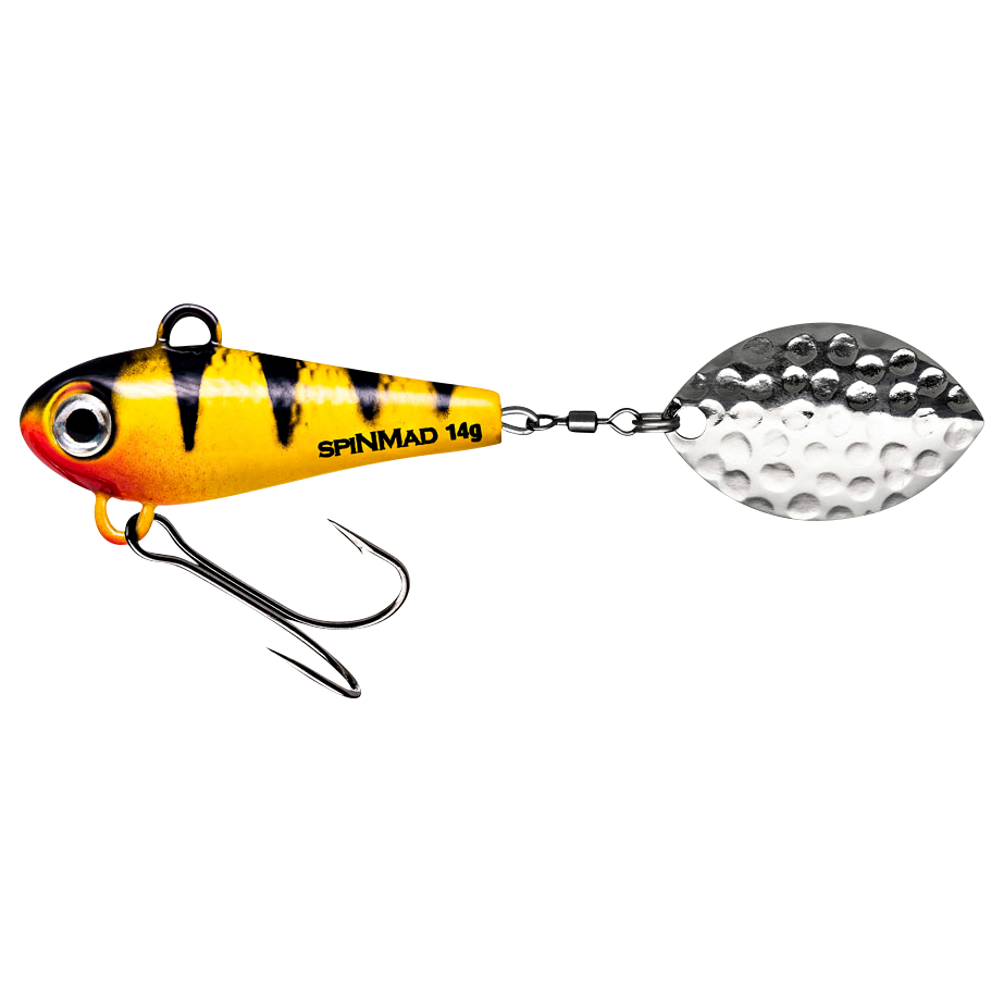 SpinMad Lead Head Spinner Originals (Lemon Tiger, 14 g)