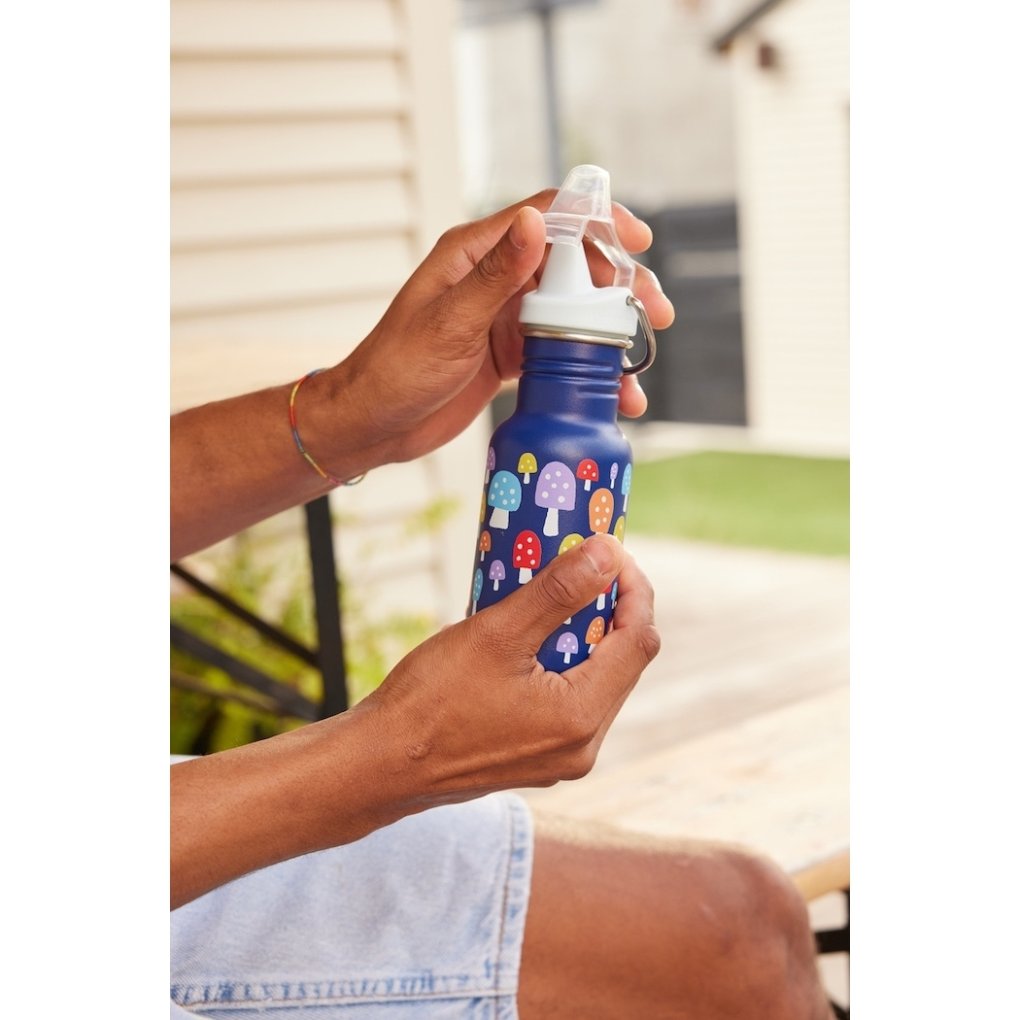 Klean Kanteen Kid Classic Bottle 355ml with Sippy Cap - cars