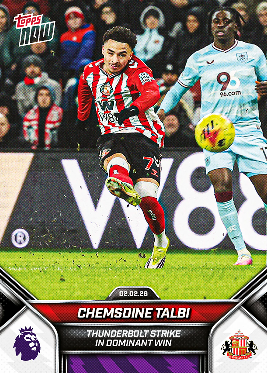 Chemsdine Talbi - 2025-26 Premier League Topps NOW® - Card 127 - PR: 459