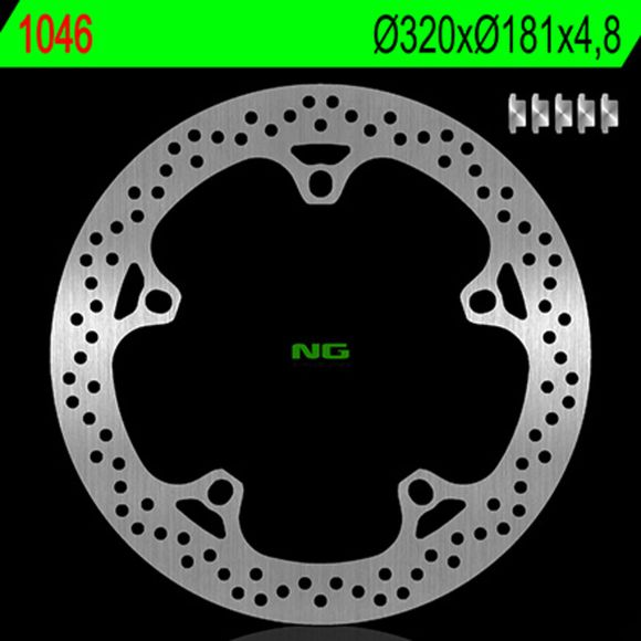 NG Round Fixed Brake DiscRef: NGD00249A / 1024284