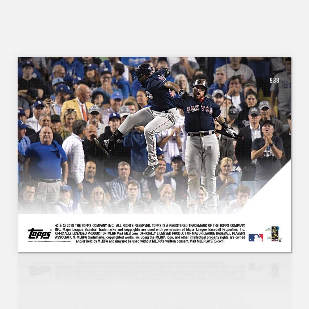 Jackie Bradley Jr. - 10/26/2018 TOPPS NOW® Card 938 - Print Run: 465