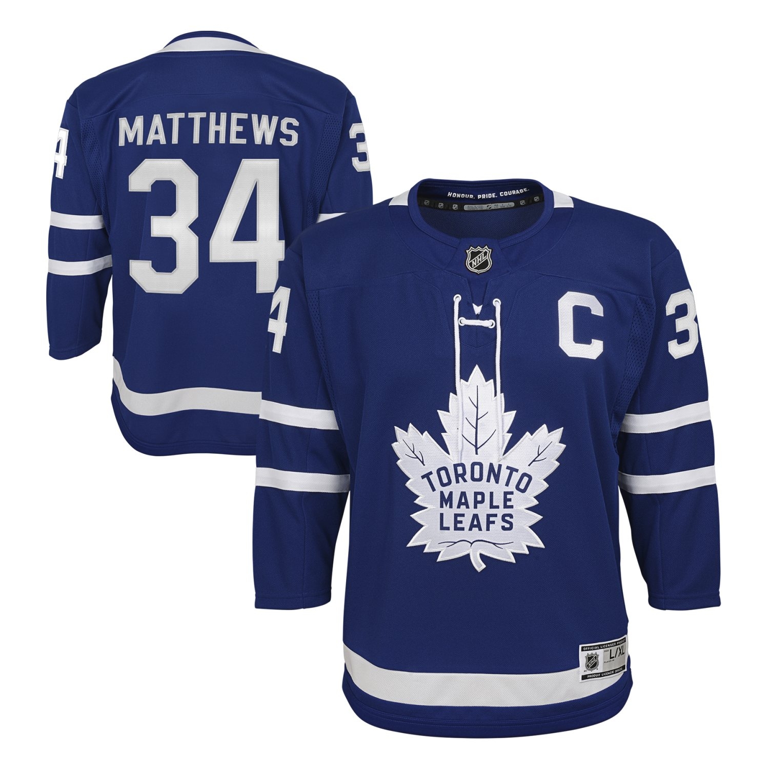 Auston Matthews #34 Toronto Maple Leafs Premier NHL Jersey Blue (YOUTH)