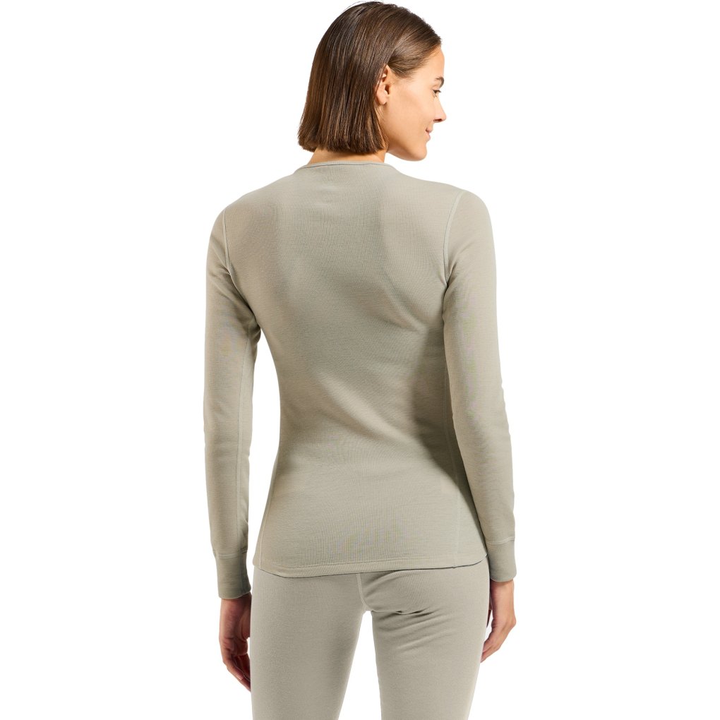Odlo Active Warm Long-Sleeve Base Layer Top Women - agate gray