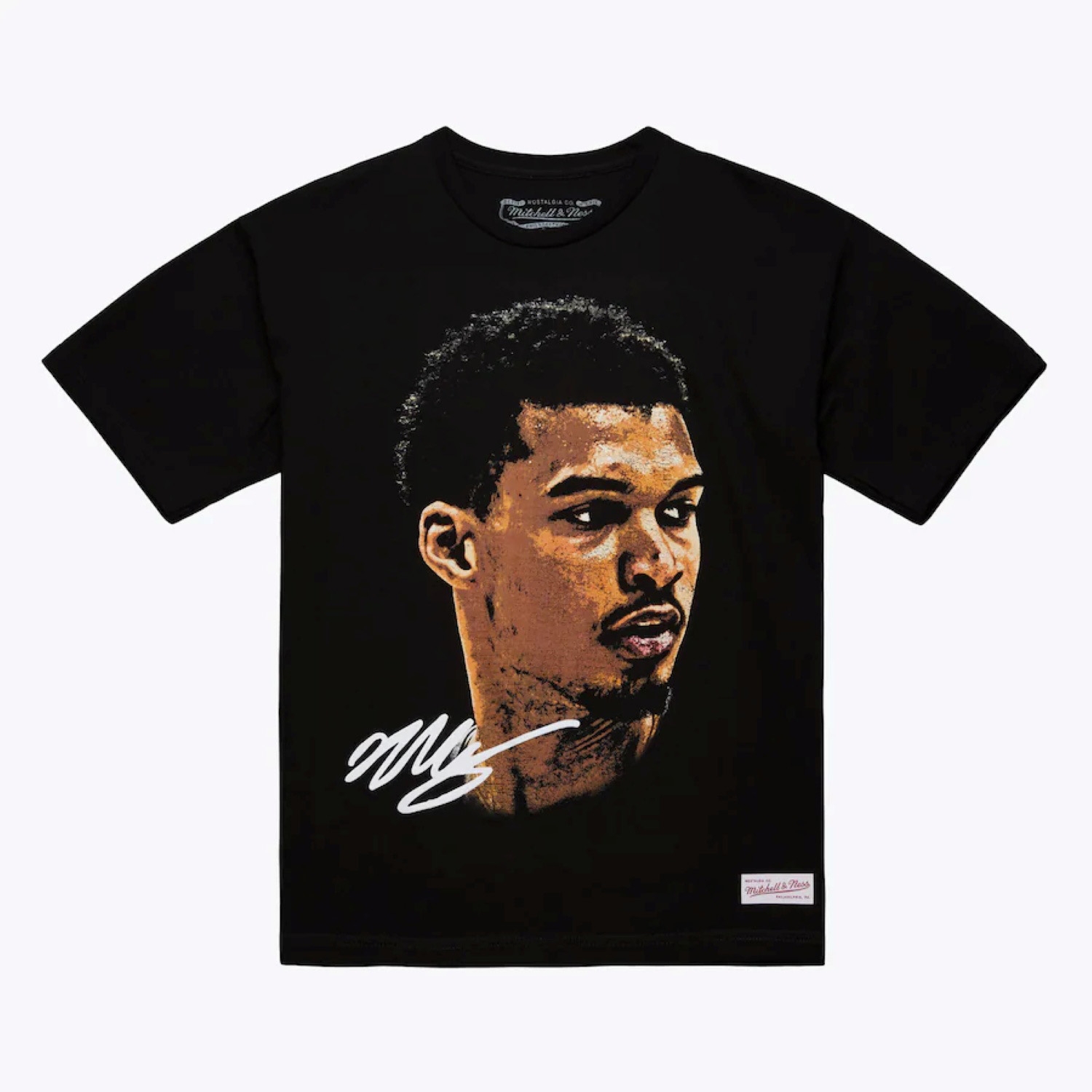 Victor Wembanyama Mitchell & Ness Real Big Face NBA Tee Black