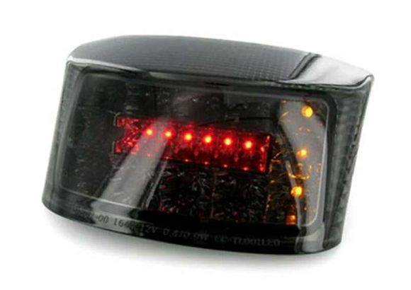 Bihr rear lights with integrated smoked LED indicatorsRef: Bi01879A / 1066365