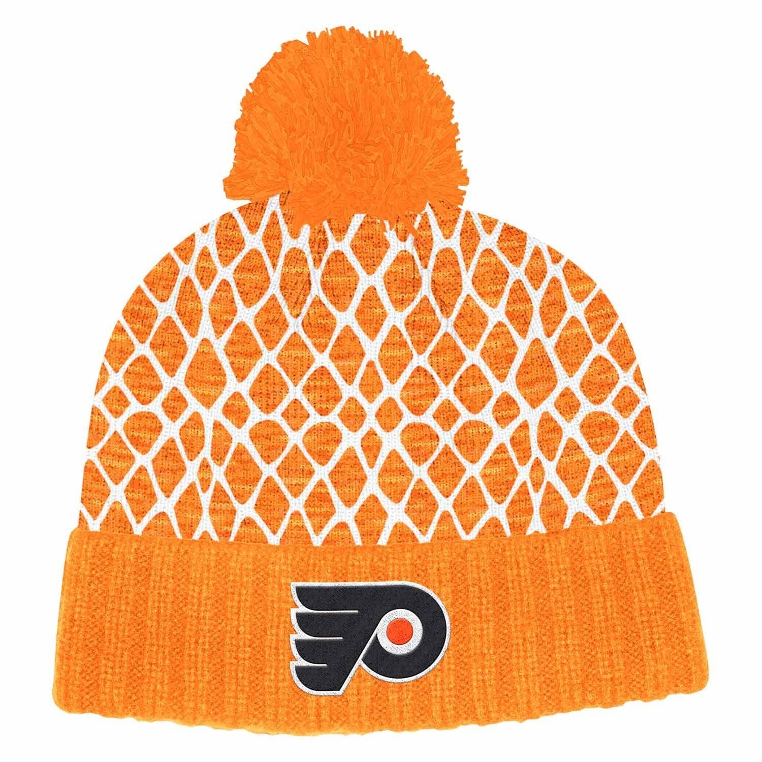 Philadelphia Flyers 2019/20 Goal Net NHL Knit Hat /w Pom
