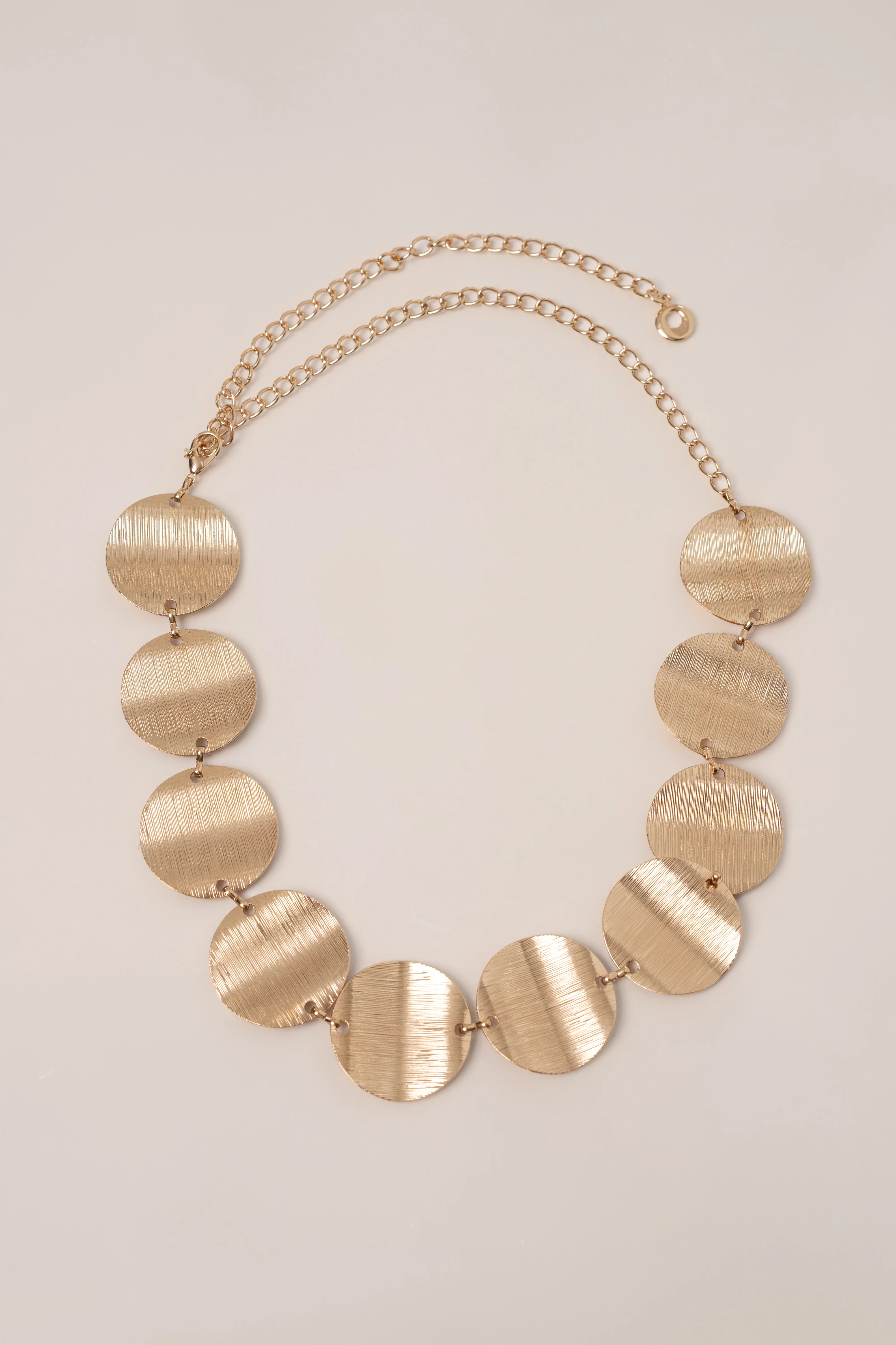 Gold Disc Chain Waist Belt