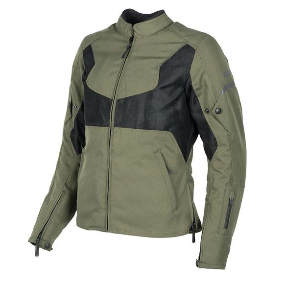 DXR R'STROKE LADY Motorcycle Jacket - Green / BlackRef: DXR0409