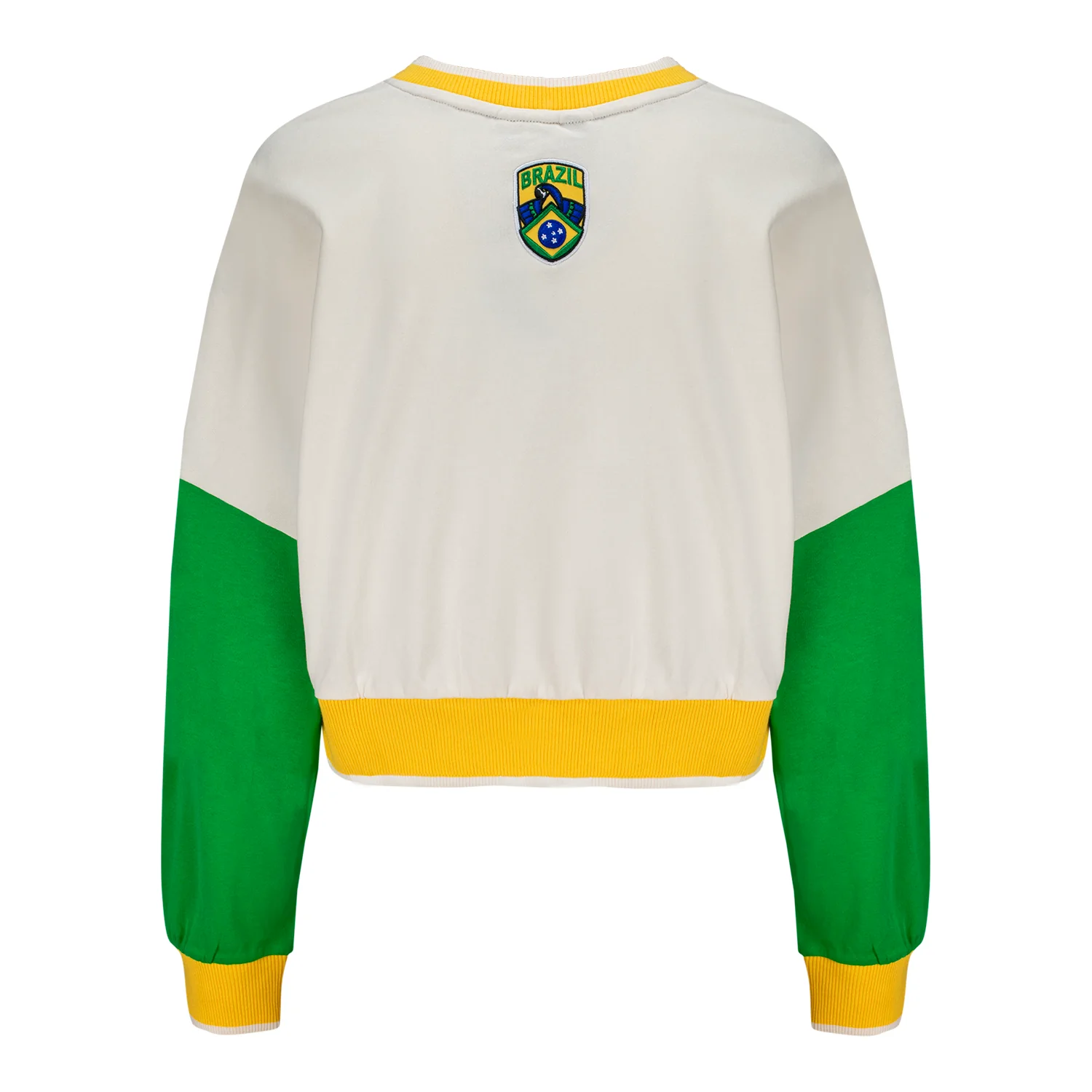 2026 Soccer Fan Collection Brazil Crop Sweatshirt - Women's
