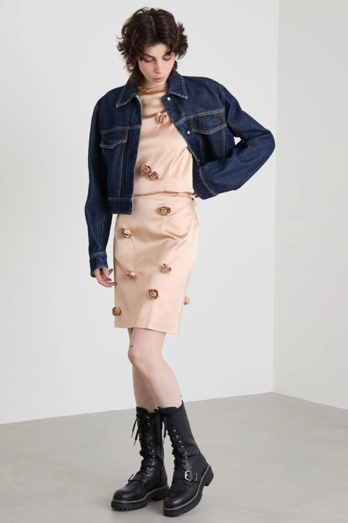 Boxy-fit denim jacket - NIGHT BLUE