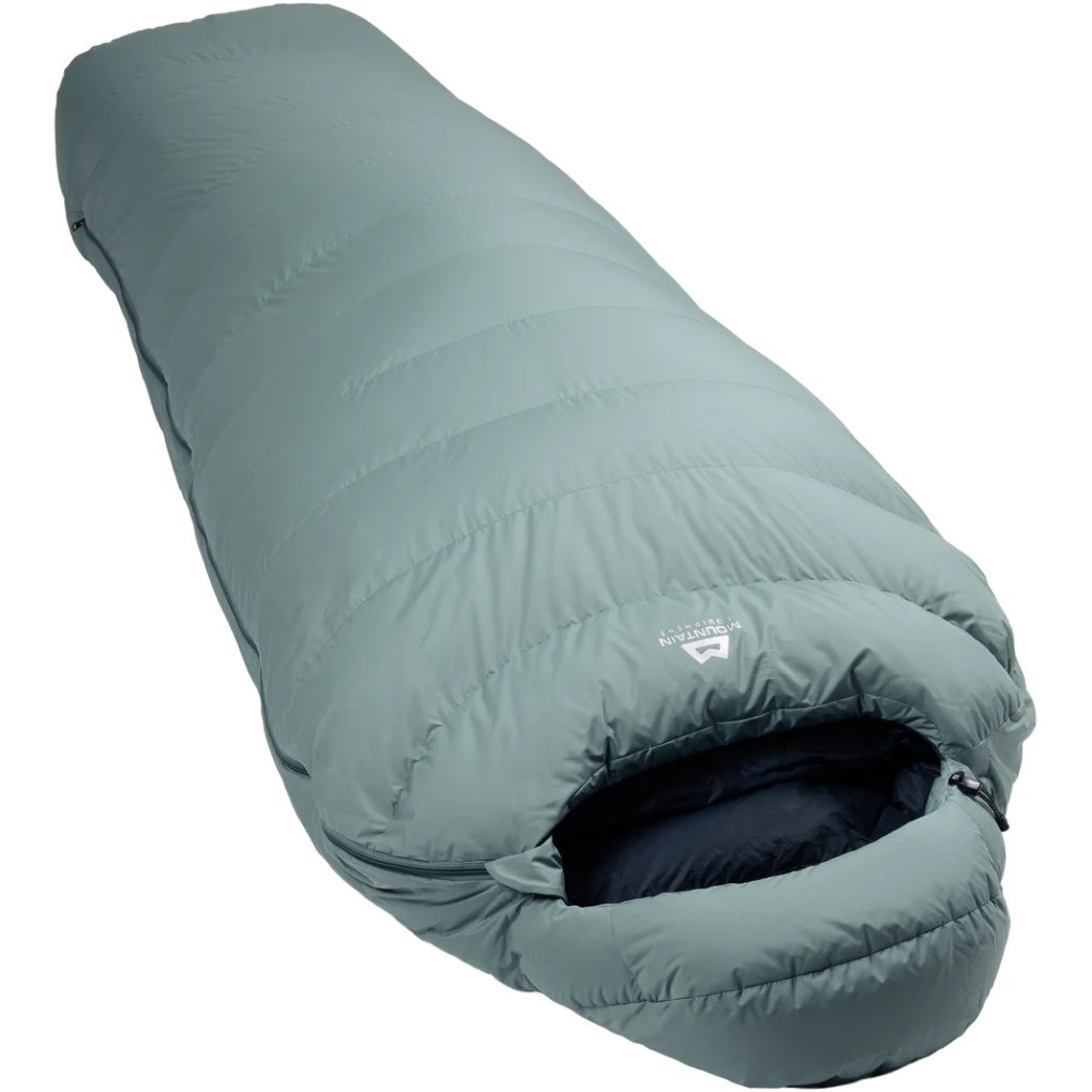 Mountain Equipment Classic 550 Long Sleeping Bag ME-008570 - zip left - goblin blue