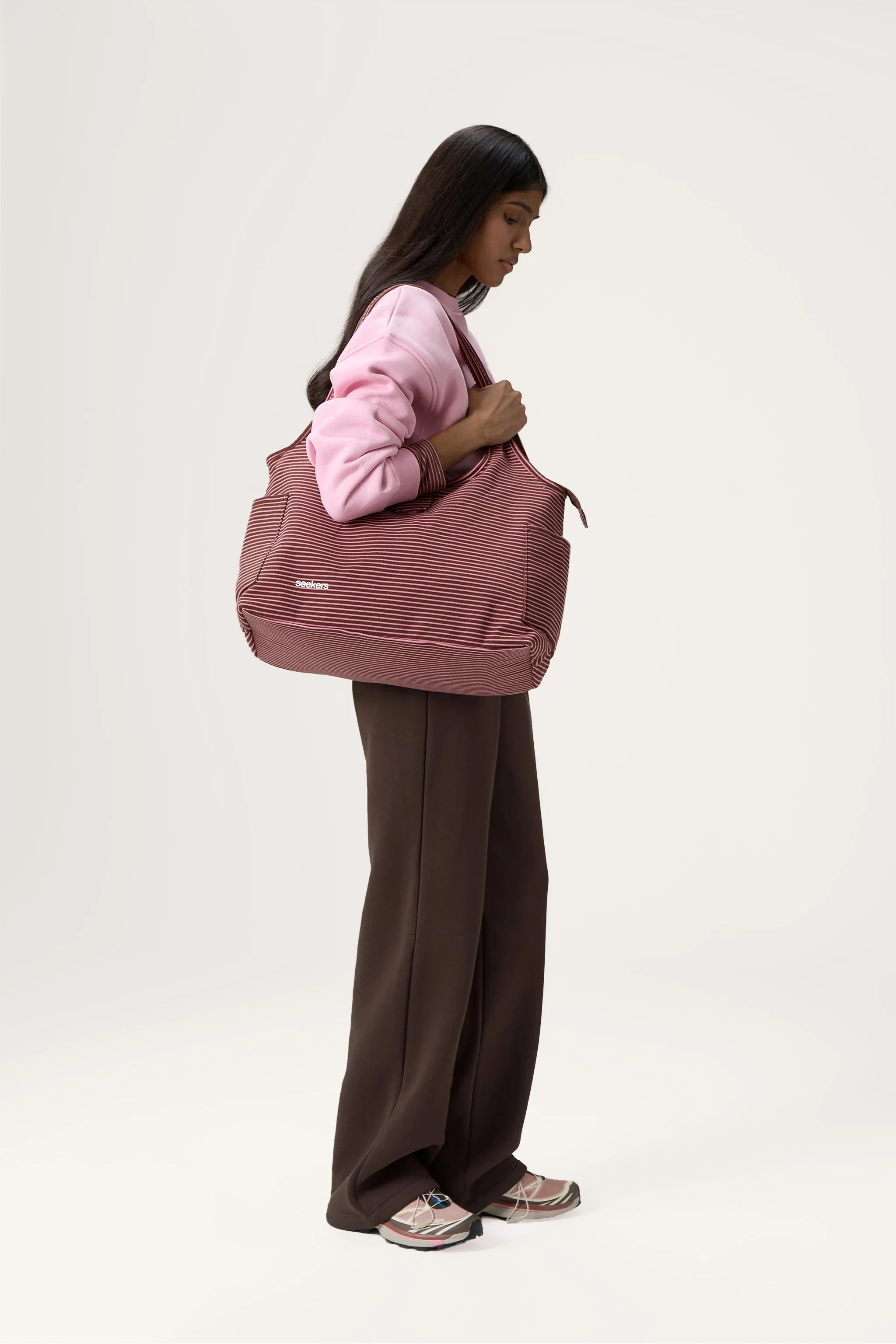 Wilkie Soft Travel Carryall Bag in Brown