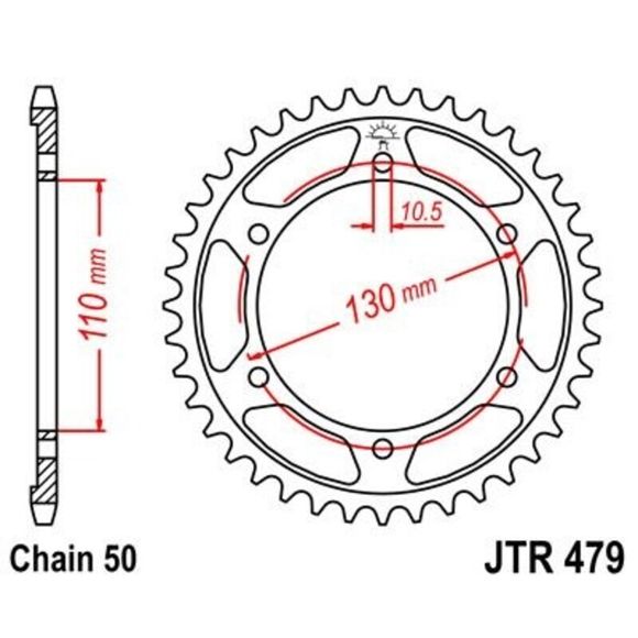 Couronne JT. zinc standard 479 - 530Ref : JTC00102A / 1075059002
