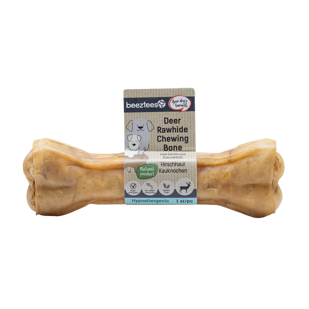 Beeztees Deer Skin Chew Bone - 10 cm